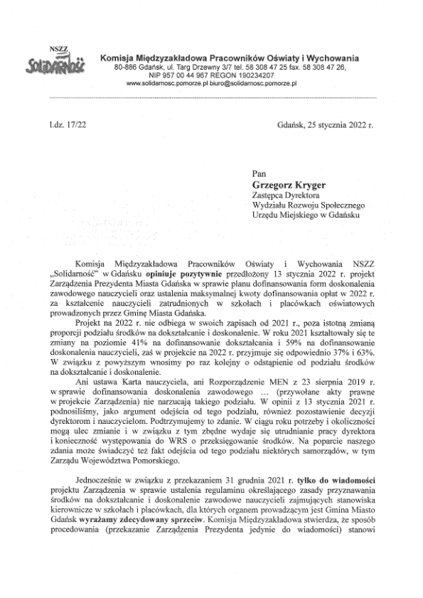 opinia ws doksztacania i doskonalenia1